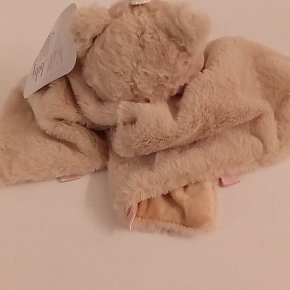 NEW Kelly Baby Lovey Lovie Bear rattler one size beige-pink colors B18 P - Picture 2 of 7